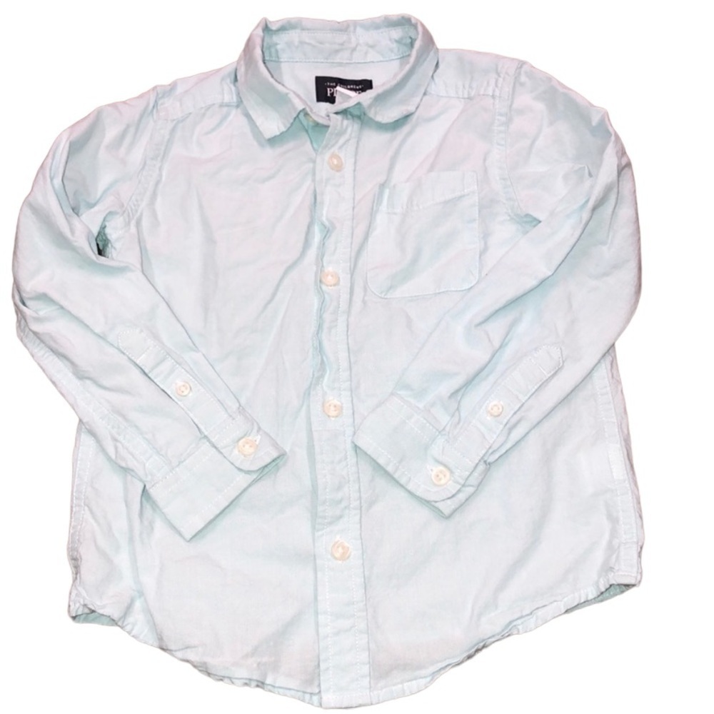 Children’s Place size 4 green button down top